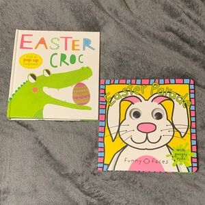 Easter Croc & Easter Parade Board Books - Bright Green & Yellow Covers